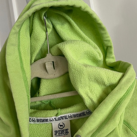 Victoria's Secret PINK Lime Green Hoodie - Picture 7 of 9